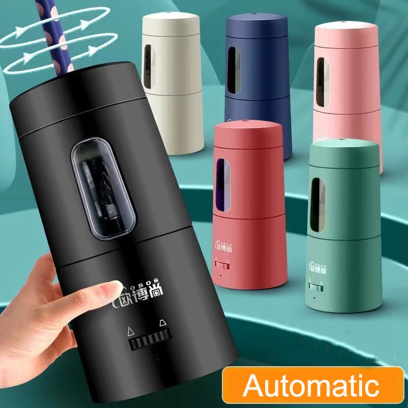 Electric Pencil Sharpener Usb - Temperamatite elettrico automatico creativo, ricaricabile tramite
