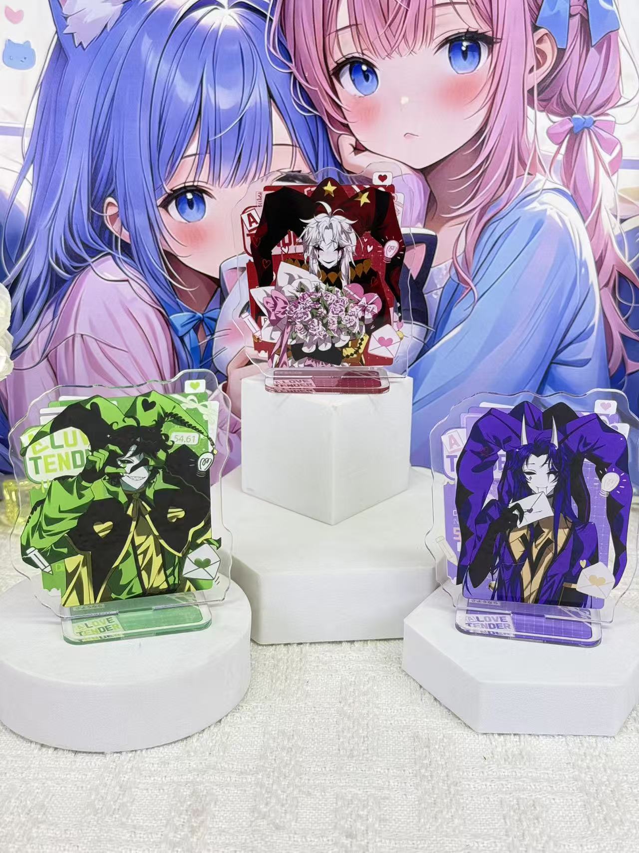 Desk Accessories - Espositore in acrilico a tema anime,