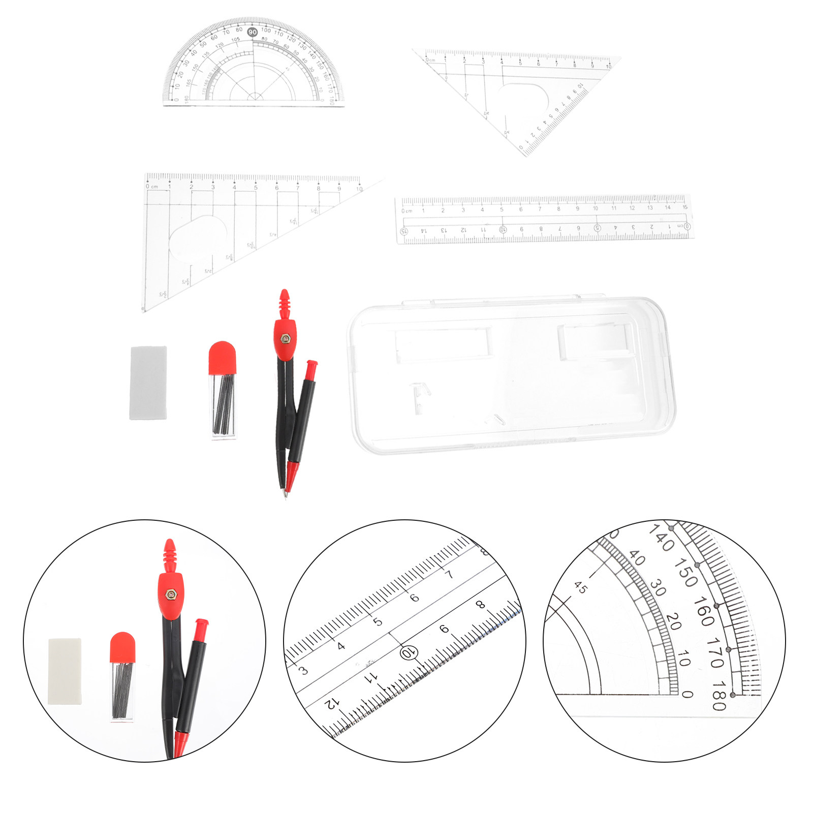 Set professionale di strumenti - Math Geometry Set With Compass recensione e prezzo